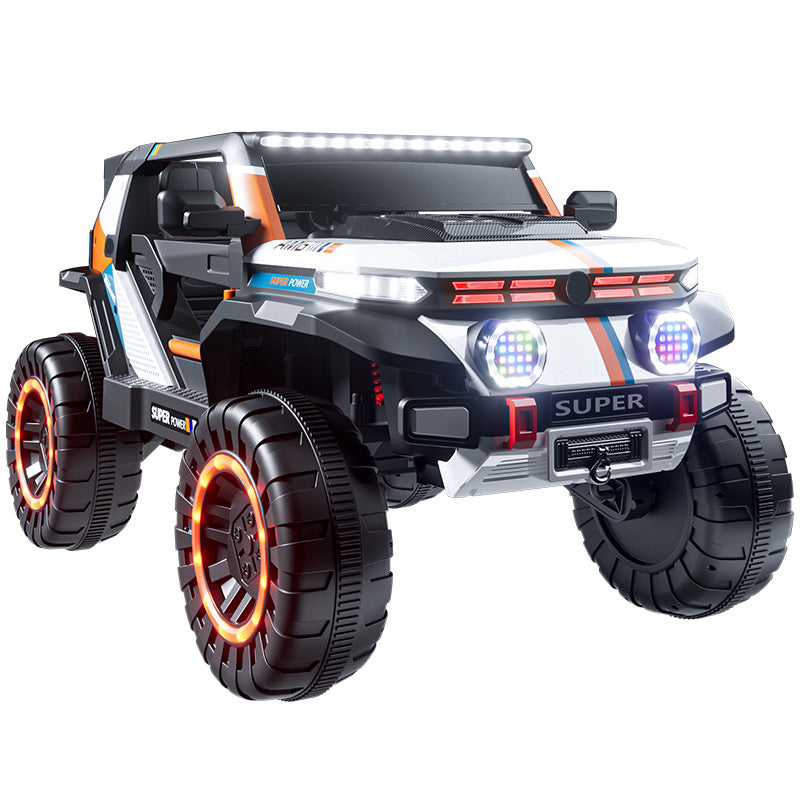 New children's oversized four-wheeled off-road vehicle 1-9 years old boys and girls can sit, remote control charging toy car