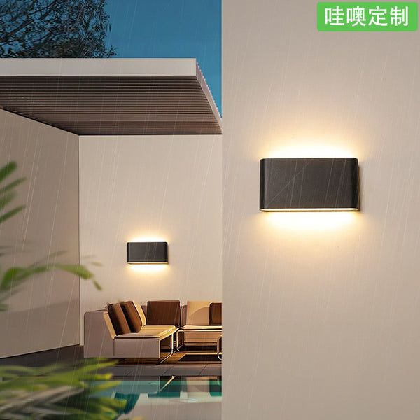 [Wow] Ultra-thin outdoor waterproof wall lamp led household exterior wall courtyard aisle villa courtyard landscape decoration