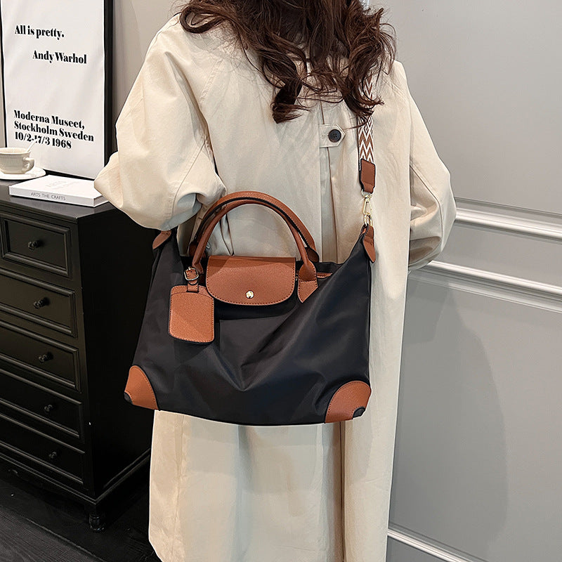 Nylon tote bag new fashionable large-capacity handbag casual shoulder messenger bag nylon waterproof travel bag