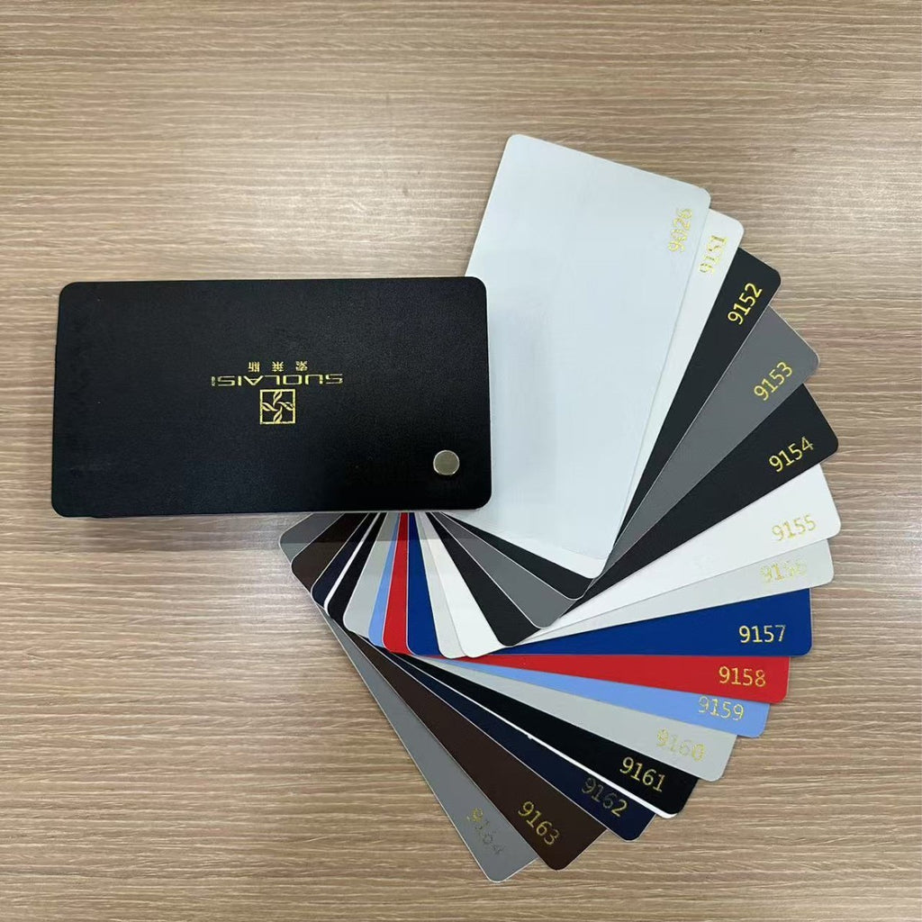 A full set of Solace color card PVC wood grain edge banding furniture wood board hot melt self-adhesive paint-free board glue-free woodworking