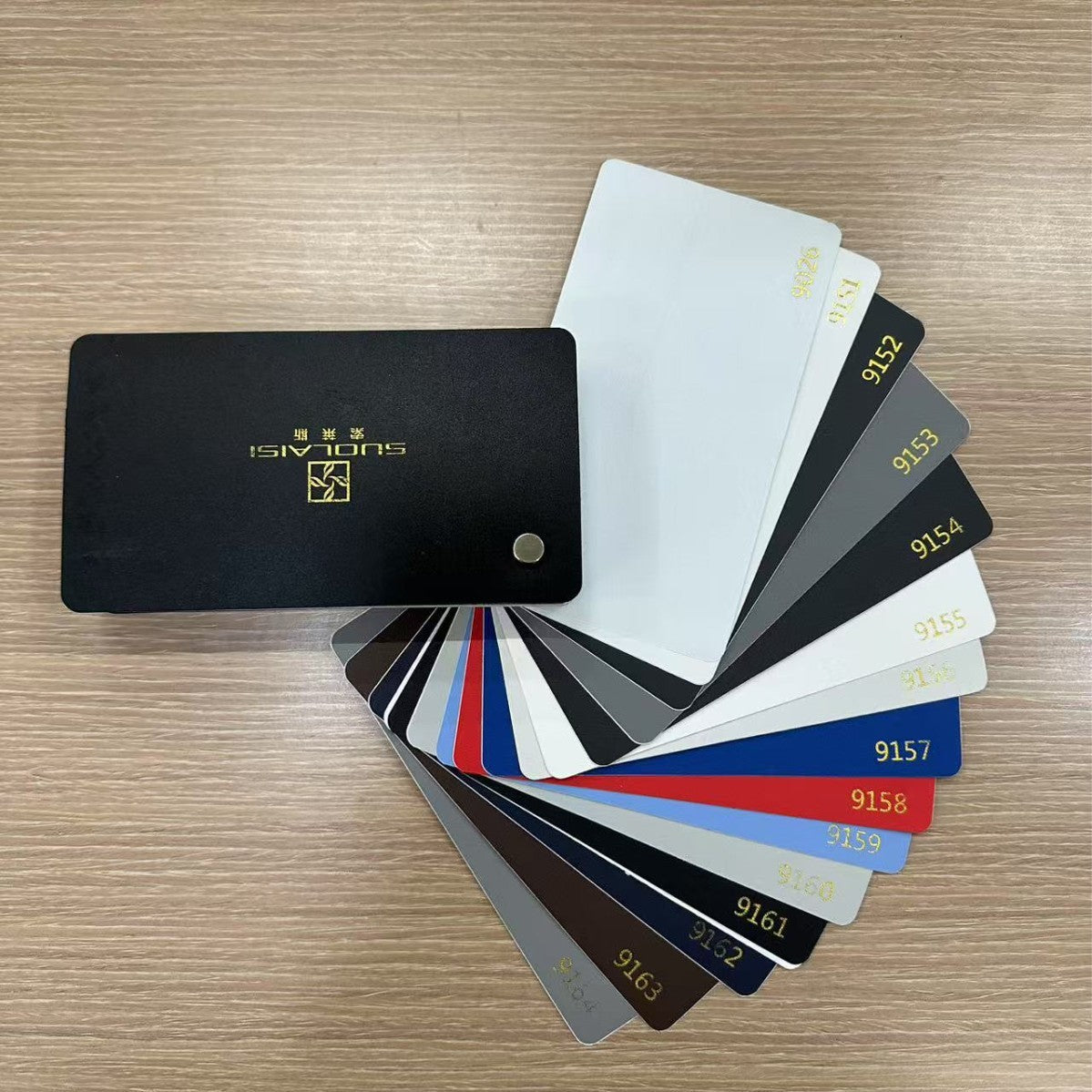 A full set of Solace color card PVC wood grain edge banding furniture wood board hot melt self-adhesive paint-free board glue-free woodworking