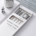 Hepburn style ceramic chopsticks for home moisture-proof and mildew-proof one chopstick per person high temperature resistant tableware public chopsticks suit gift box wholesale
