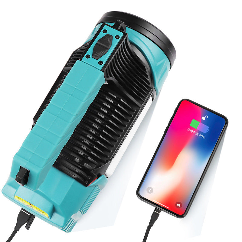 Cross-border new XHP70 induction strong light portable light, outdoor searchlight type-c output high-power flashlight