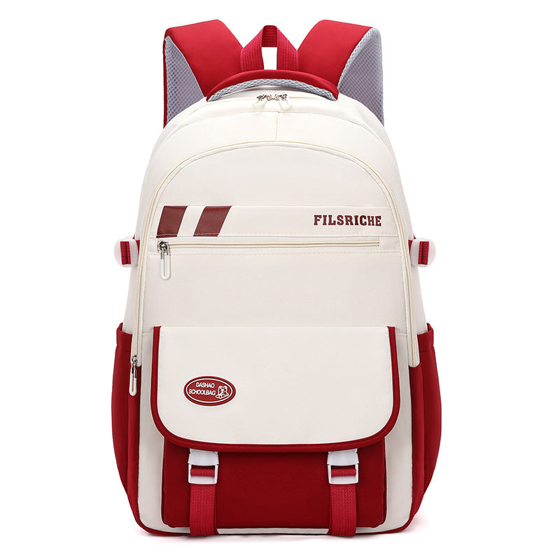 School bag for women's new models, high school students, high school students, large-capacity lightweight backpack, simple backpack for primary school students
