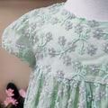 Original overstock mp spring/summer new girls' dress - baby mesh princess embroidered floral tutu dress with ditsy print