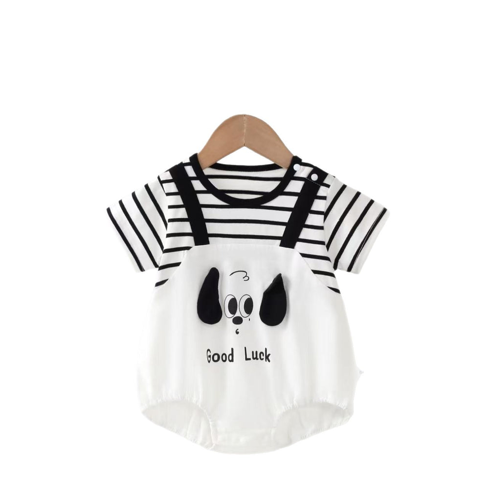 Summer baby rompers - lightweight cotton short-sleeve onesies for infants and toddlers - summer outfits, crawling suits, and outdoor wear for baby boys and girls