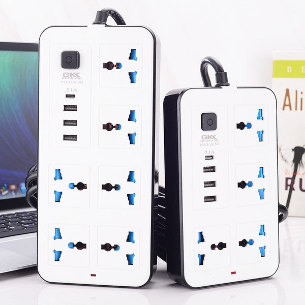 Socket  new product with USB wholesale, household British standard socket panel porous switch with extension cable power strip