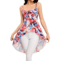 code new arrival  original women's floralsprintingbowsasymmetrical camisole