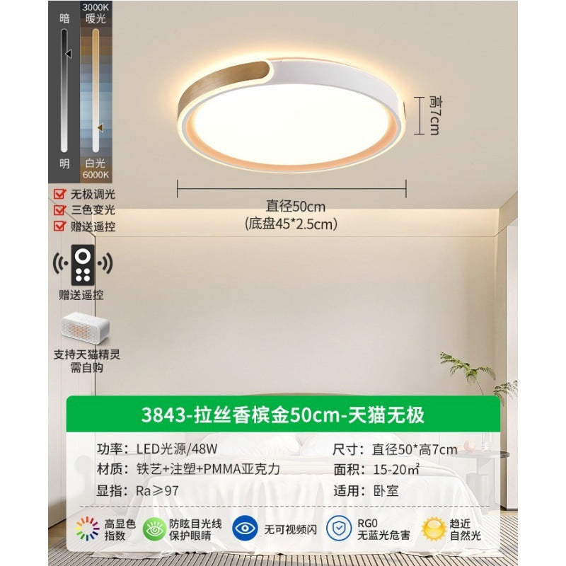 Bedroom light Ceiling light New led master bedroom lighting Modern simple room light Luxury minimalist restaurant light E
