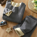 Kids' german velvet set - new autumn/winter collection: boys' thermal underwear set for mid-to-large children - warm innerwear set - children's clothing