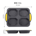 New food-grade 4-cavity silicone bread mold baking pan, home cake mold, diy baking tool