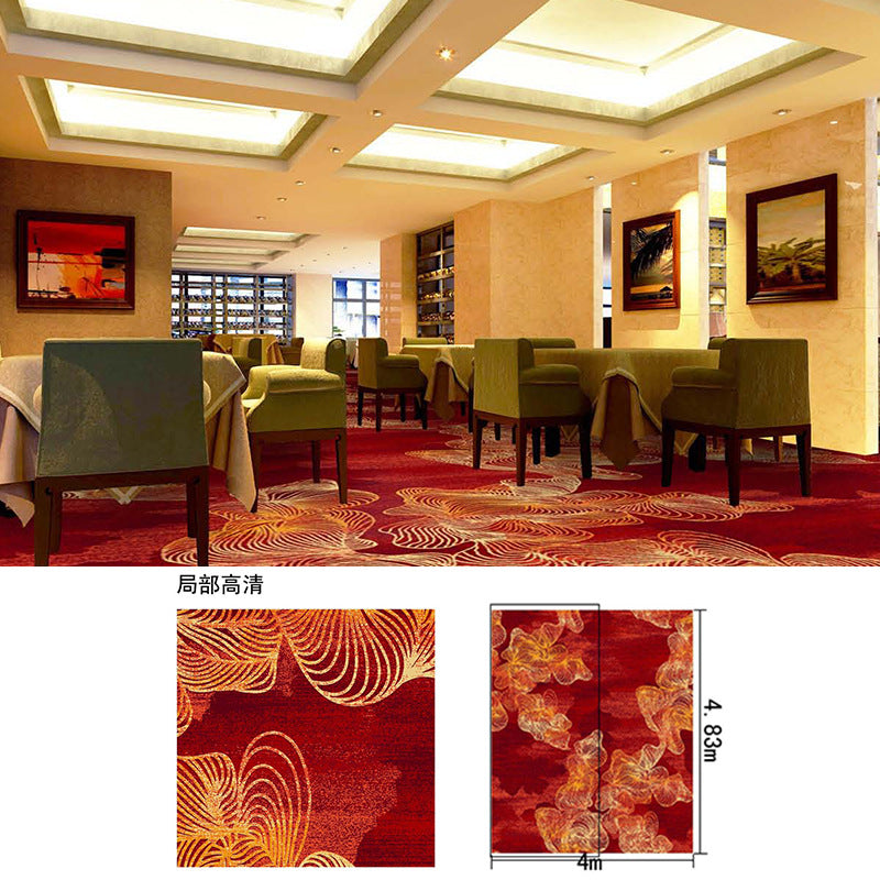 Vip meeting room reception area carpet, thickened nylon fire-retardant large area full coverage hotel stage conference hall carpet