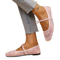 spring/summer new lace mesh square toe mary jane women's plus size flat comfortable versatile single shoes