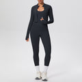 Cloud-feel high-waisted compression quick-dry yoga set - breathable casual pilates workout outfit - running fitness three-piece set for women