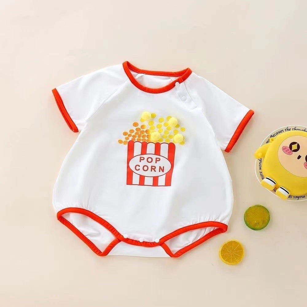 Newborn baby clothes unisex rompers summer outfits crawling suit baby onesies summer thin style infant short sleeve bodysuit