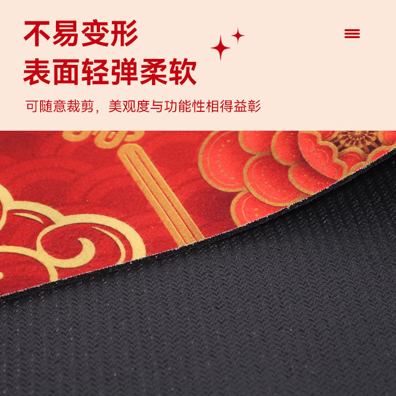 2026 year of the horse new year spring festival red doormat festive entrance mat entrance foot mat dust removal doorway carpet