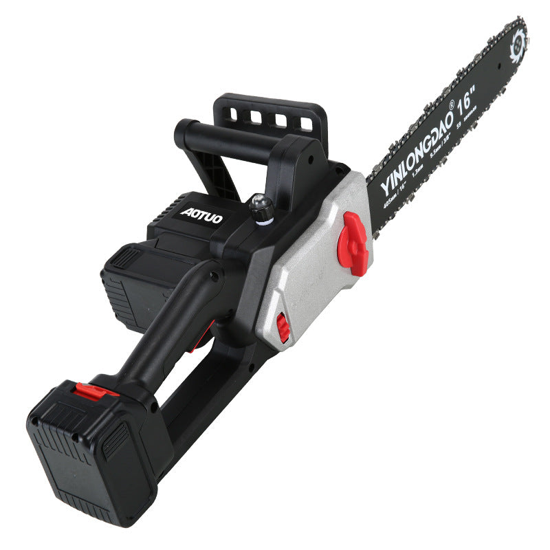 Brushless 16-inch lithium chainsaw, rechargeable chainsaw, household electric wireless chainsaw, rechargeable hand, outdoor tree cutting saw