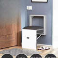 Folding shoe changing stool with soft bag, wall-mounted ultra-thin wall-mounted chair, invisible stool at the door, wall-mounted hidden stool