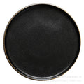 Steak plate western dinner plate creative black matte gold rim steak plate commercial ceramic tableware western dinner plate