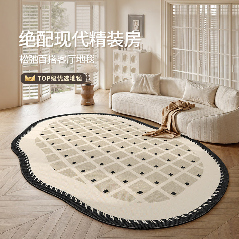 Distributed carpet living room no-wash and wipeable new arrival medieval style frenchretro special-shaped irregular stain-resistant bedroom floor mat