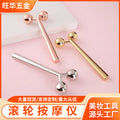 Factory direct zinc alloy roller massager - manual facial lifting & firming v-line beauty massage tool
