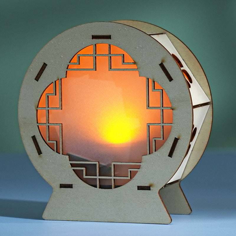 Science and technology small production voice-activated night light scientific experiment ancient style handmade DIY creative science and education material package small invention