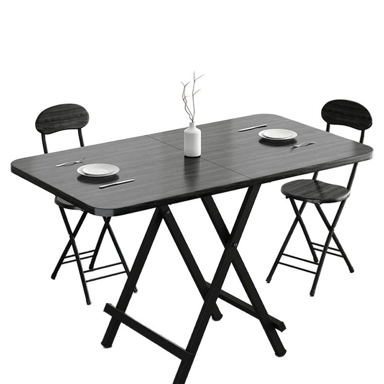 Foldable table dining table for home rectangular outdoor convenient stall table dining table suit combined with small square table