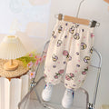 summer new children's mosquito-proof pants, lightweight korean style cartoon design, unisex lantern pants, korean style loose fit versatile trousers
