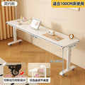 Computer desk pure solid wood cross-bed table movable adjustable table cross-bed lazy study desk long desk against the wall