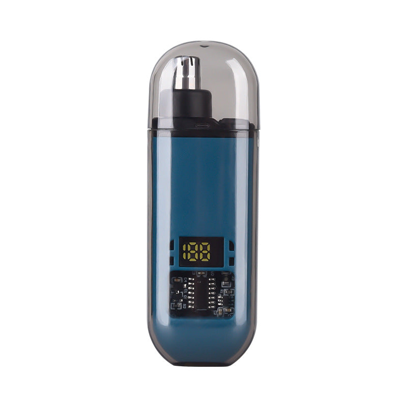 New rechargeable electric nose hair trimmer for men - digital display, mini & portable