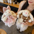 Lop-eared rabbit stuffed toy keychain pendant rabbit couple school bag small pendant birthday gift doll machine doll