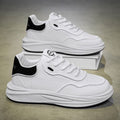 Men's 2025 spring new lightweight white sneakers, skate shoes, trendy versatile fashionable breathable youth niche streetwear shoes
