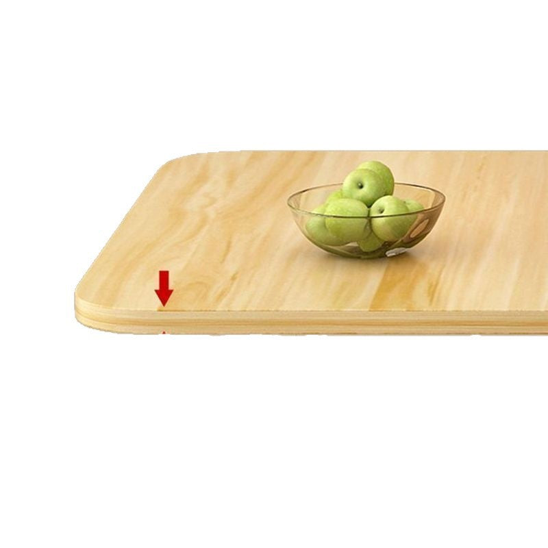 Foldable dining table, thickened rectangular desk, small apartment-friendly, no assembly required, portable, multi-functional, dual-purpose, easy-to-assemble table