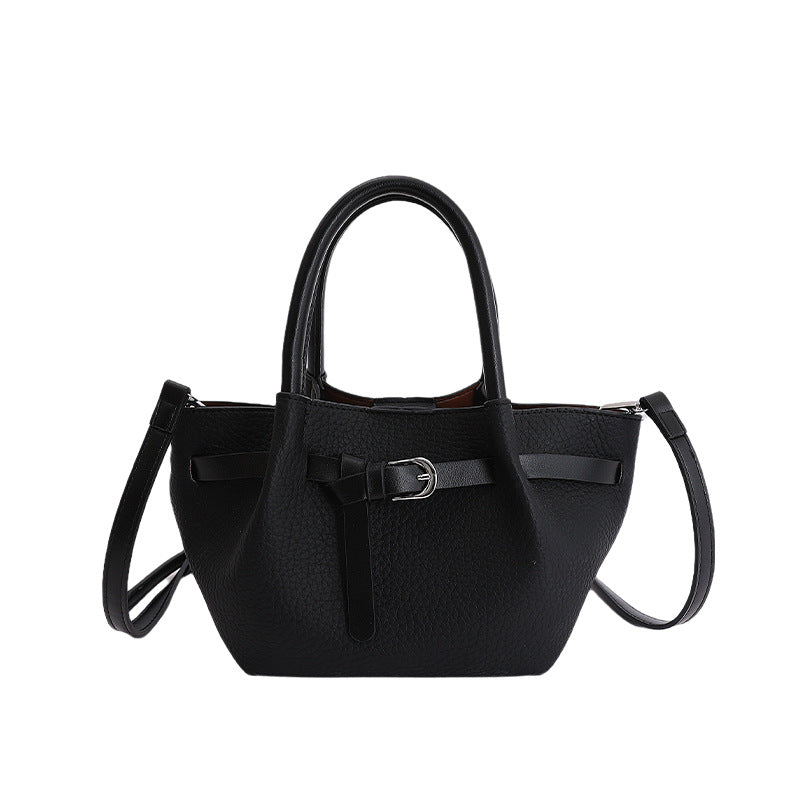 Large capacity retro texture satchel bag women's easiest for matchwork clothing shoulder bag large capacity work easiest for matchcrossbody bag