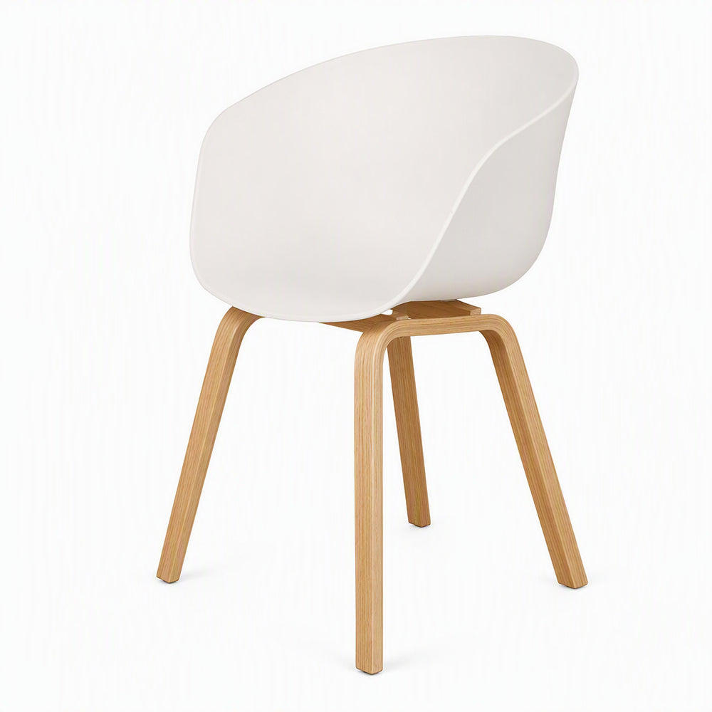 Plastic chair modern casual restaurant stool all solid wood popular back chair coffee shop sales office negotiation chair