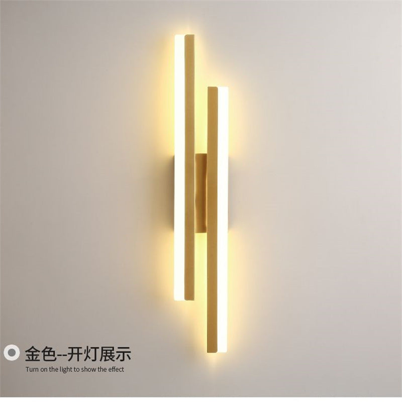 Led popular modern minimalist new nordic style room wall lamp aisle light acrylic strip light for home use