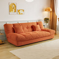 Sofa bed all-in-one dual-purpose cloud sofa living room small apartment rental house fabric sofa straight row foldable sofa wood