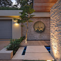 Outdoor new chinese style luxury villa gate waterproof wall lamp landscape courtyard entrance aisle light solar powered exterior wall light