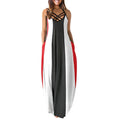 new arrival: european and american style casual fashion summer loose sleeveless camisole maxi dress for  export