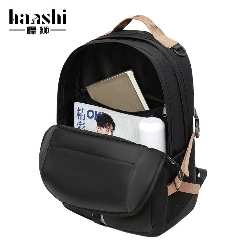 Cross-border men's backpack, high-end fashion travel, women's backpack, commuter waterproof computer bag, lightweight backpack schoolbag