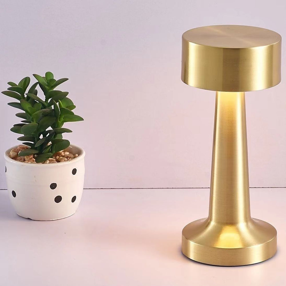 Usb rechargeable bar table lamp - retro decorative ambient light for coffee shops, restaurants, ktv, desktops, outdoor camping - touch control night light