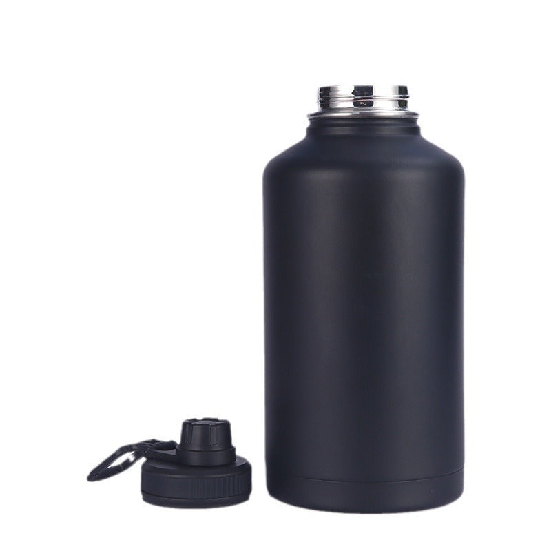 304 stainless steel insulated tumbler, outdoor portable sports water bottle, 64oz double-walled vacuum space bottle wholesale