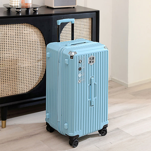 Foreign trade new 5-wheel thickened trolley case men's large-capacity suitcase 32-inch female student travel bag 30-inch powder