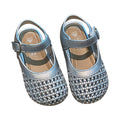 Girls' sandals: closed-toe knitted princess shoes, new summer 2025 collection, toddler shoes, hollow-out sandals and slippers for girls