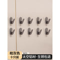 [v-shaped single hook] gun gray pack of ten