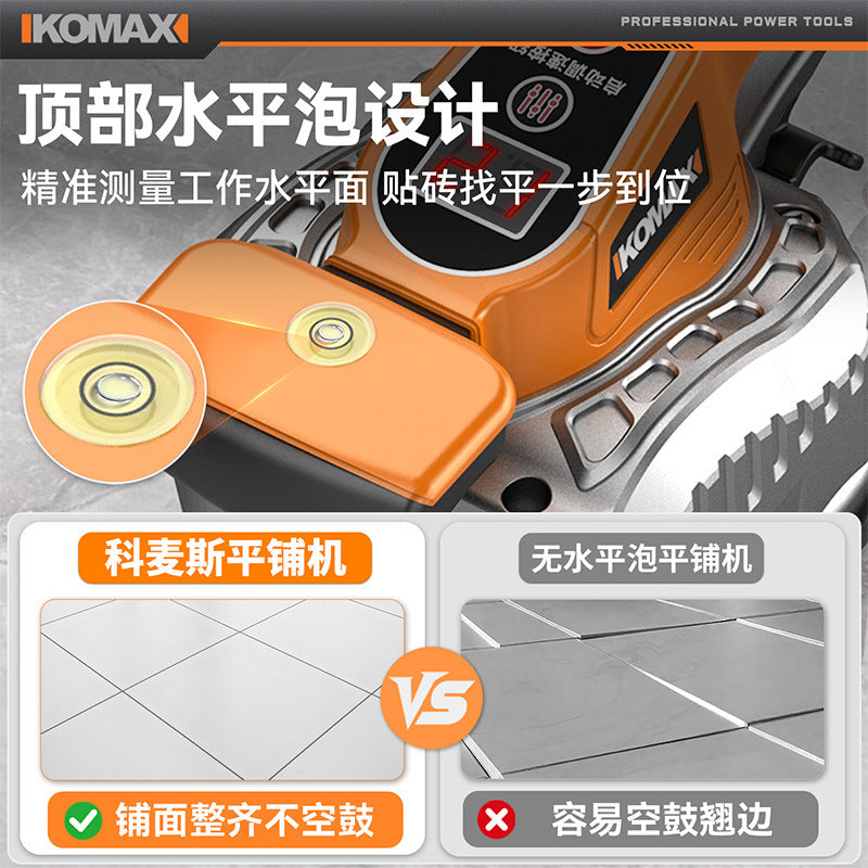Tile laying machine - heavy-duty smart electric tile setter for flooring, wall tiles, and more - powerful vibration tool