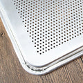 Commercial aluminum alloy rectangular oven baking pan, non-stick anodized, perforated bread cake baking tray, 60*40 cm