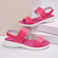 plus sizeflatsvelcro sandals for women  new one-line casual fish mouth  cross-border sandals