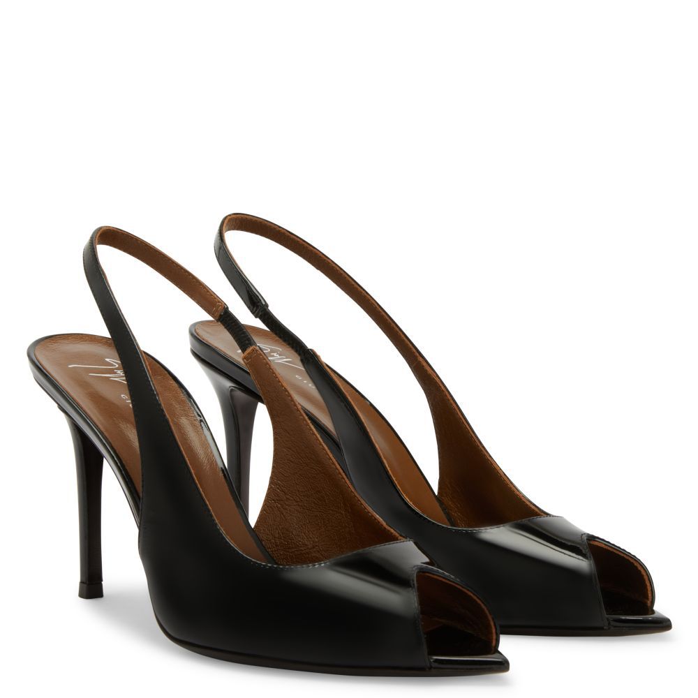 2026 summer new open-toe pointed-toe stiletto heel sandals - patent leather peep-toe heels for women - cross-border european and american style