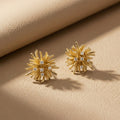 popular copper inlaid zirconium dandelion necklace for women, accessible luxury, niche, versatile, simple and exquisite, new clavicle chain set